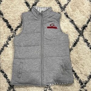 Gray Reversible Georgia Puffer Vest